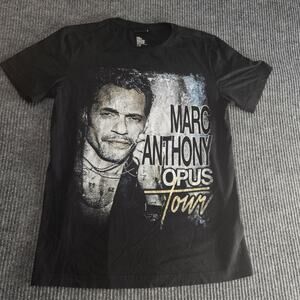 Marc Anthony Shirt Mens Small Black Opus Tour 2019 Concert Graphic Tee